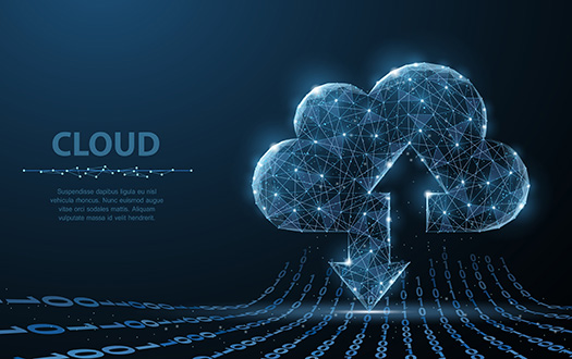 cloud computer service illustration