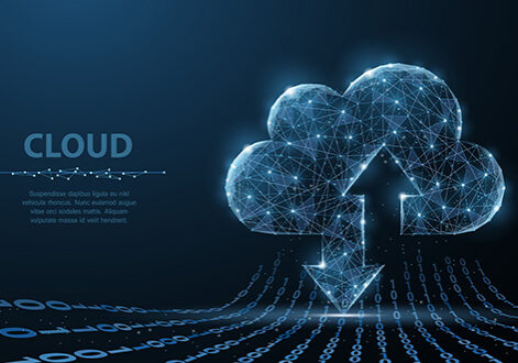 cloud computer service illustration
